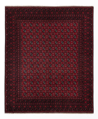 Afghan Rug - Filpa - 302 x 245 cm - red