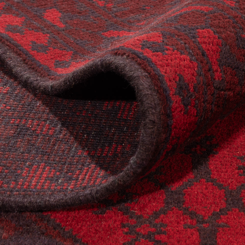 Afghan Rug - Filpa - 300 x 250 cm - red