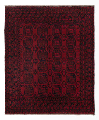 Afghan Rug - Filpa - 300 x 245 cm - red