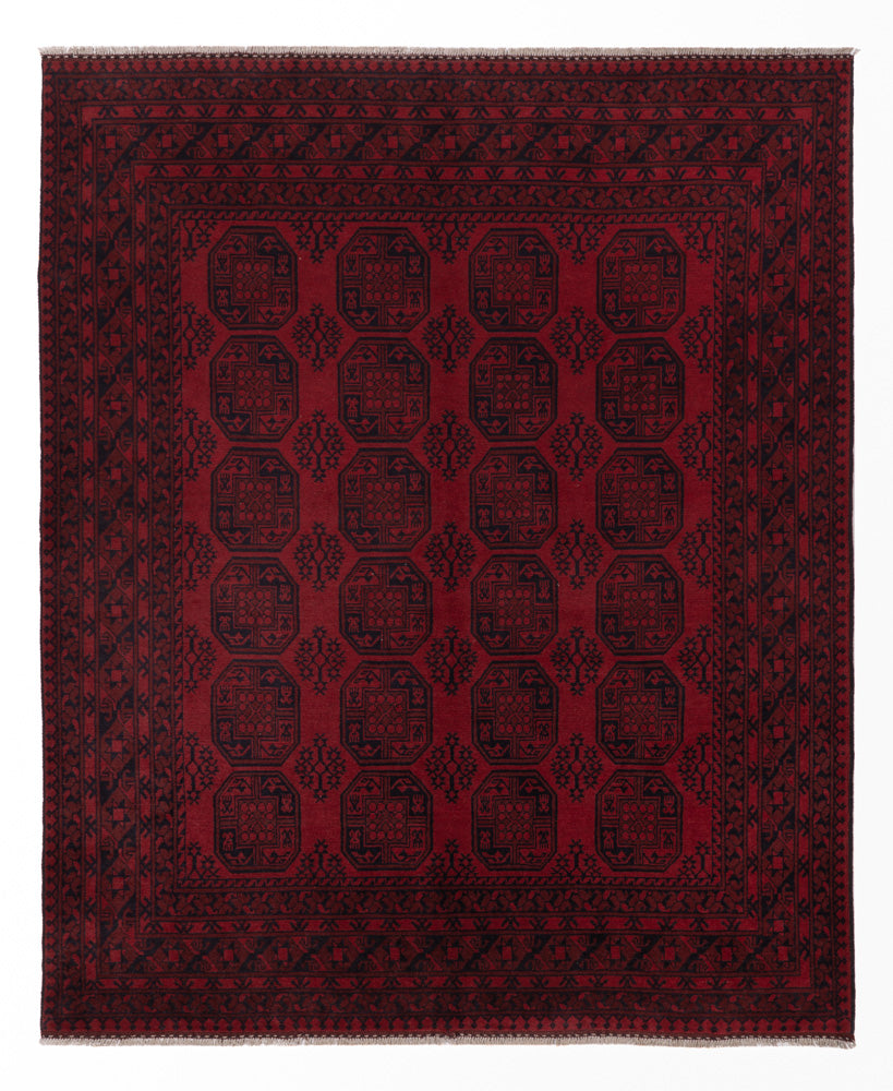 Afghan Rug - Filpa - 300 x 245 cm - red