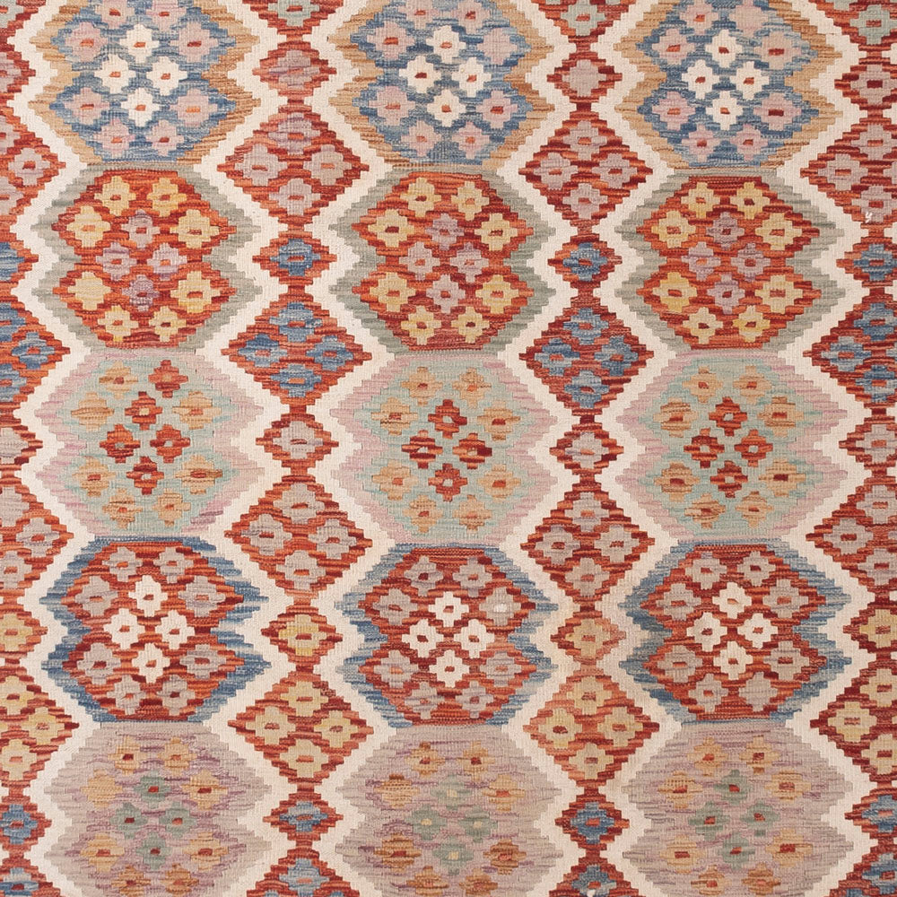 Kelim Rug - Splash - 403 x 306 cm - colorful