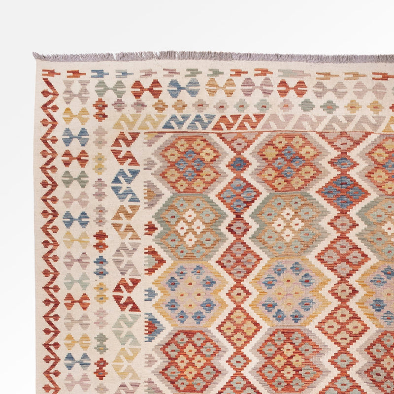 Kelim Rug - Splash - 403 x 306 cm - colorful