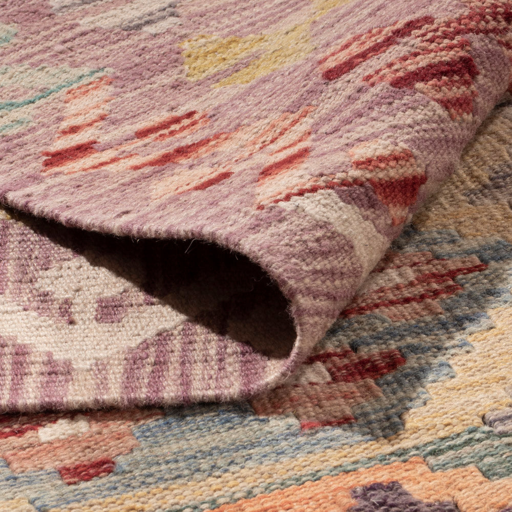 Kelim Rug - Splash - 403 x 314 cm - colorful