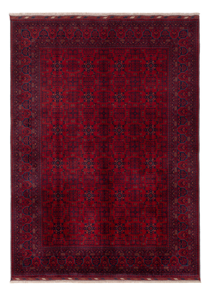 Afghan Rug - Royal - 242 x 172 cm - red