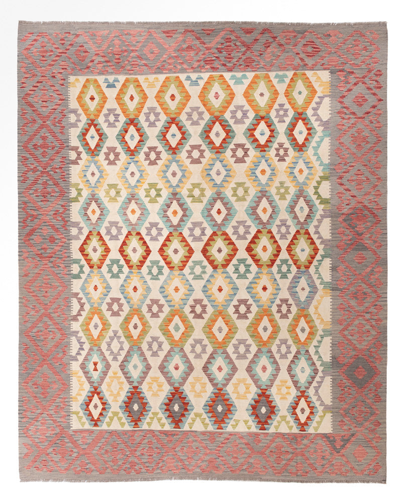 Kelim Rug - Splash - 389 x 314 cm - colorful