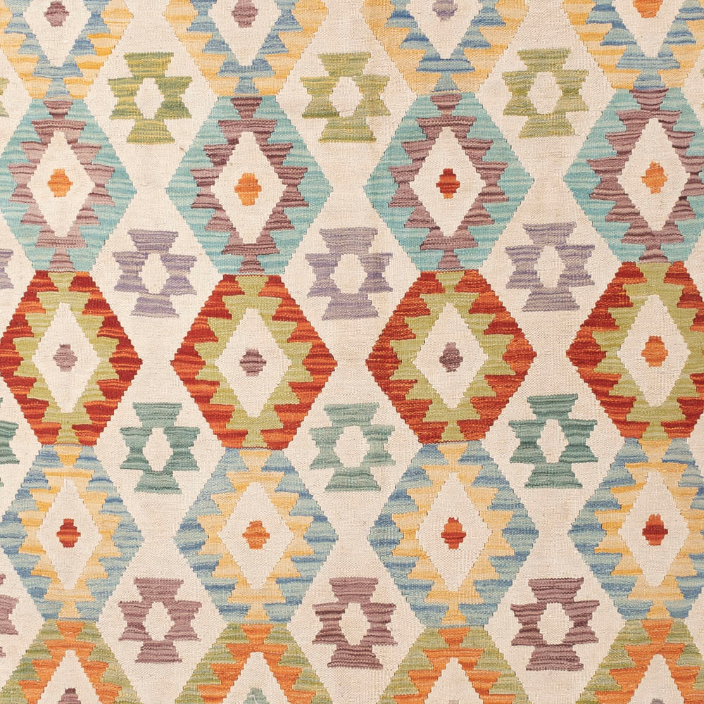 Kelim Rug - Splash - 389 x 314 cm - colorful