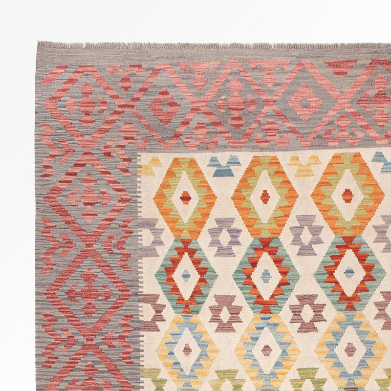 Kelim Rug - Splash - 389 x 314 cm - colorful