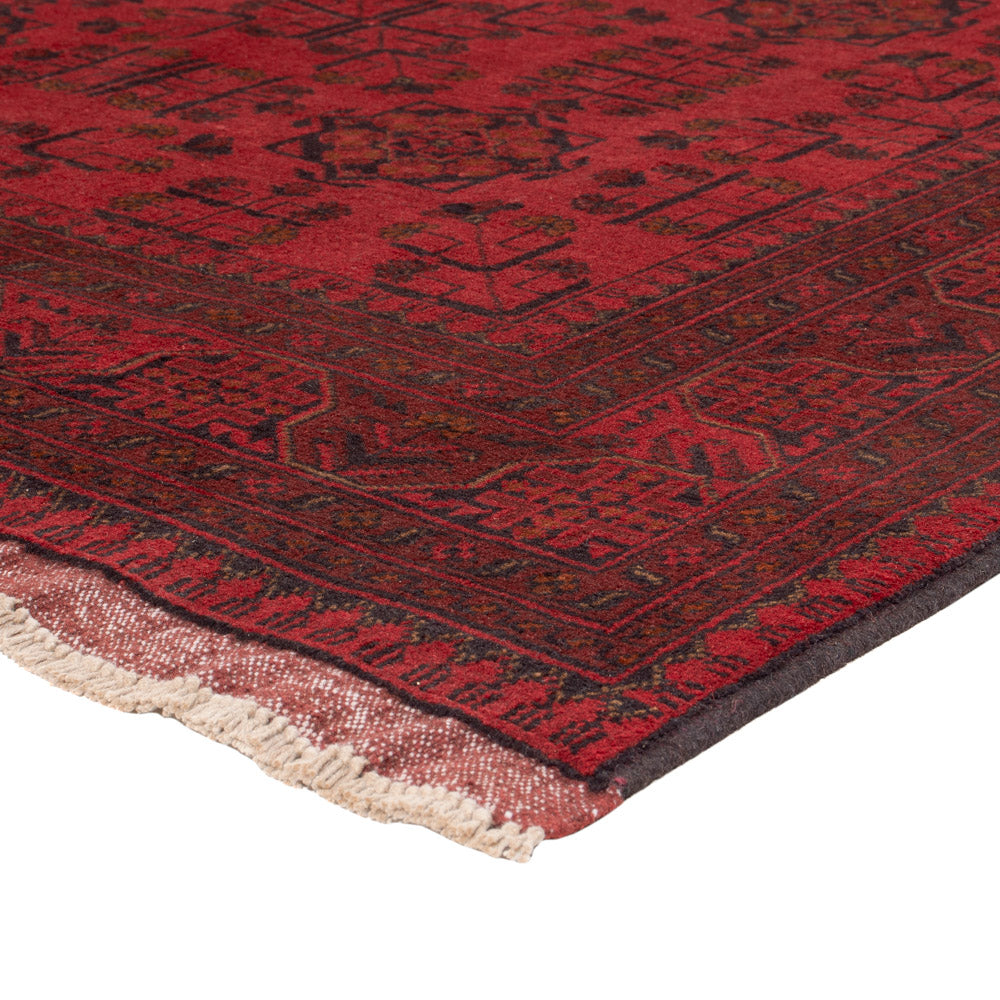Afghan Rug - Kunduz - 225 x 178 cm - red