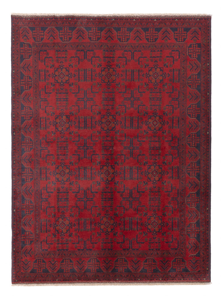 Afghan Rug - Kunduz - 234 x 178 cm - red