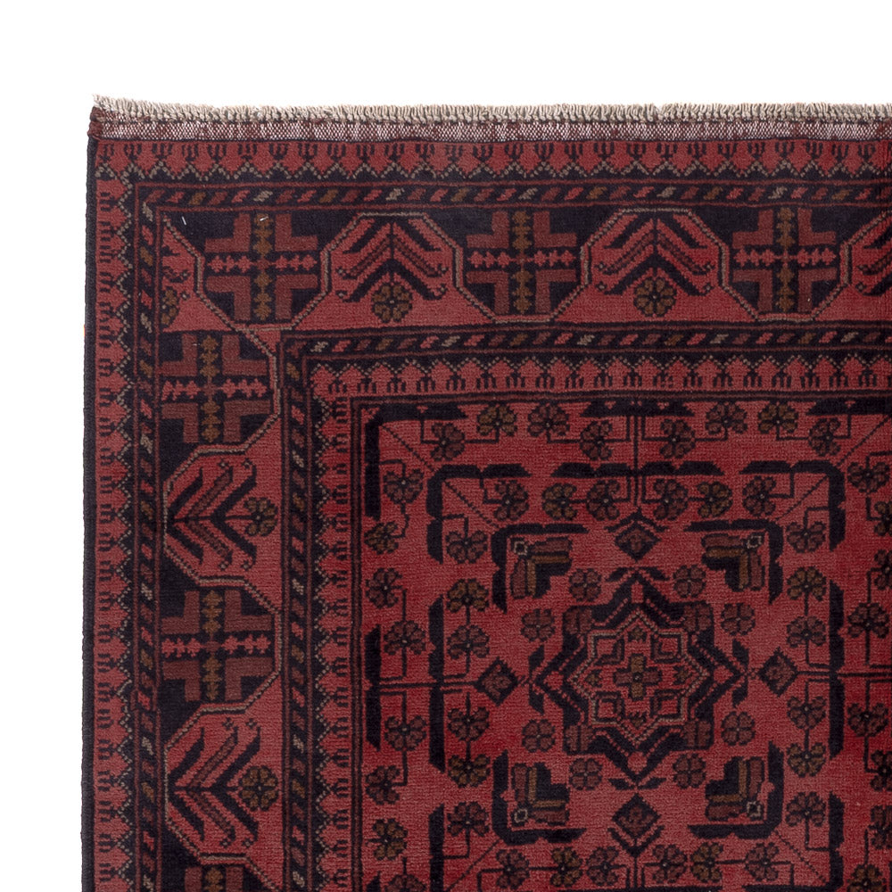 Afghan Rug - Kunduz - 197 x 146 cm - red