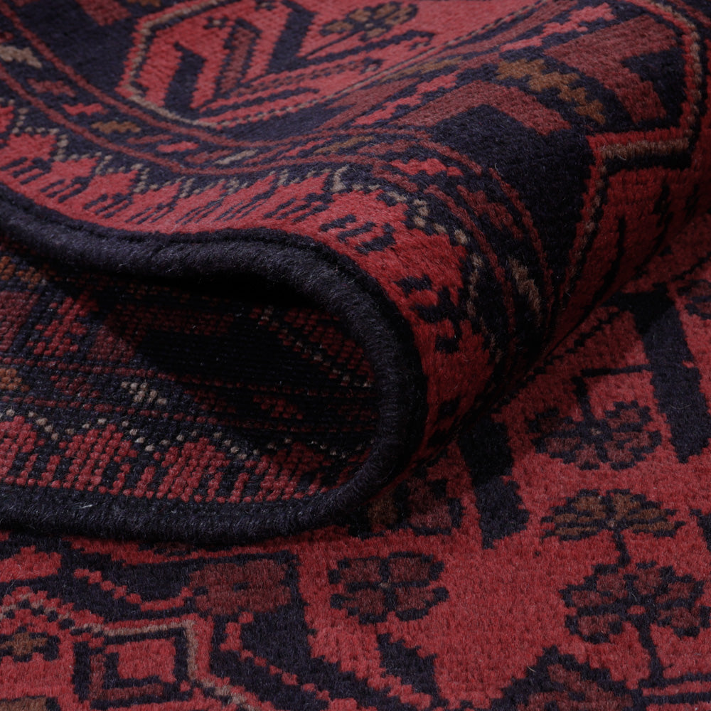 Afghan Rug - Kunduz - 197 x 146 cm - red