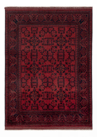 Afghan Rug - Kunduz - 205 x 147 cm - red