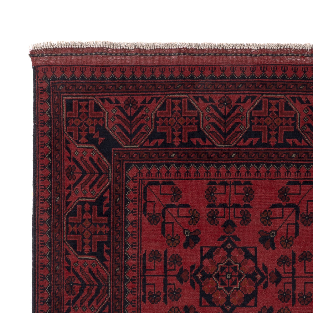 Afghan Rug - Kunduz - 205 x 147 cm - red