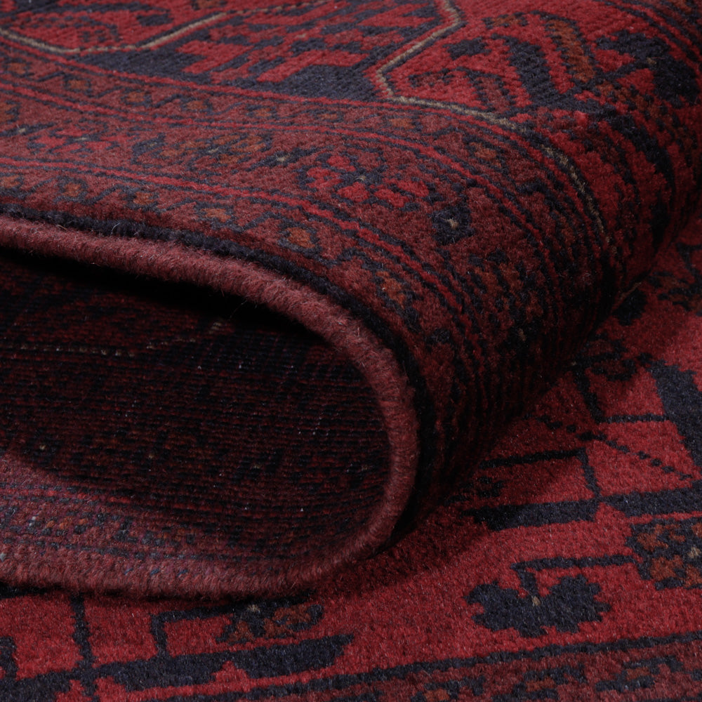 Afghan Rug - Kunduz - 206 x 151 cm - red