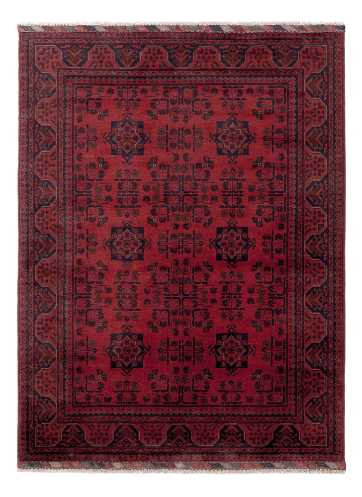 Afghan Rug - Kunduz - 200 x 148 cm - red