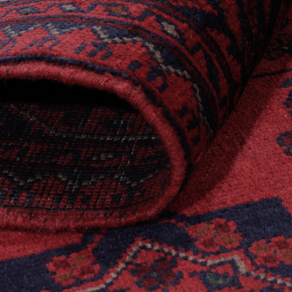 Afghan Rug - Kunduz - 200 x 148 cm - red