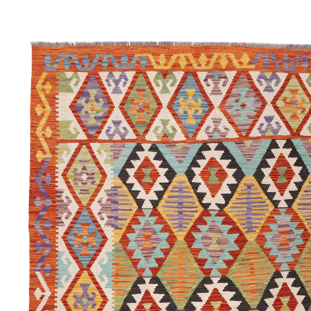 Kelim Rug - Splash - 348 x 255 cm - colorful