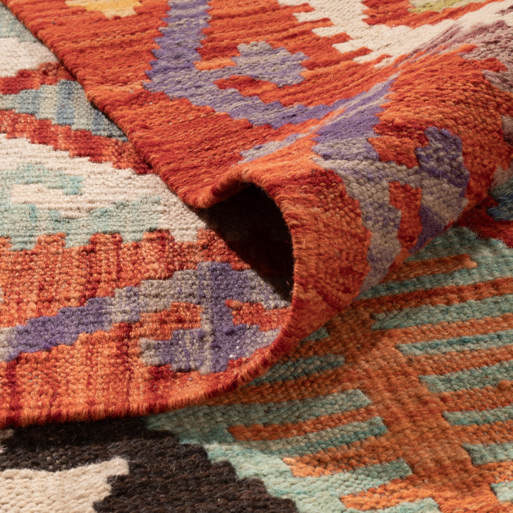 Kelim Rug - Splash - 348 x 255 cm - colorful