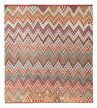 Kelim Rug - Splash - 285 x 263 cm - colorful