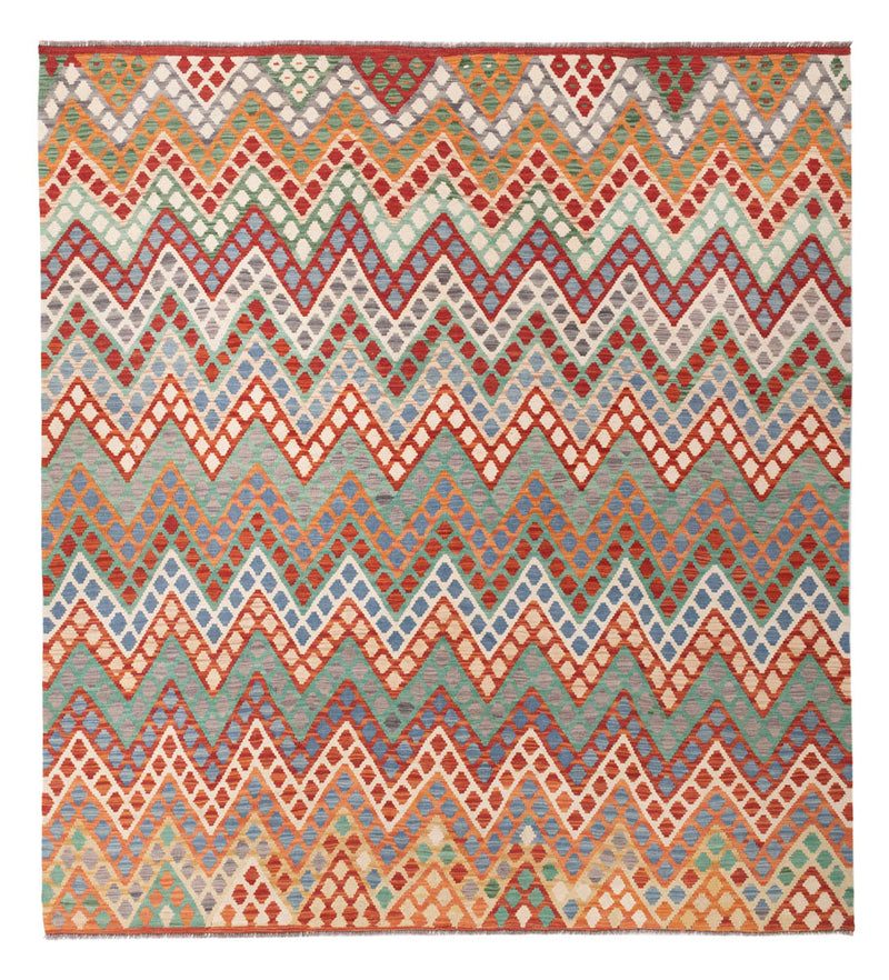 Kelim Rug - Splash - 285 x 263 cm - colorful
