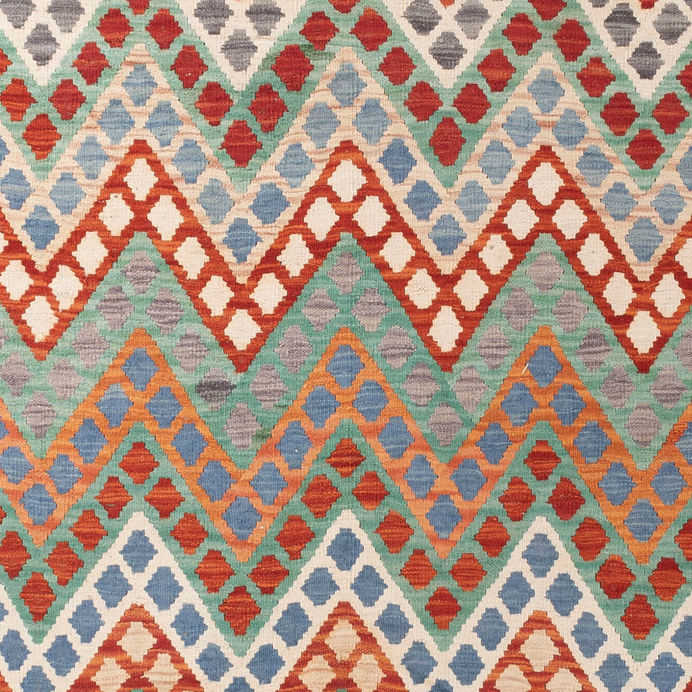 Kelim Rug - Splash - 285 x 263 cm - colorful