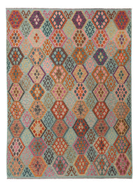 Kelim Rug - Splash - 347 x 257 cm - colorful