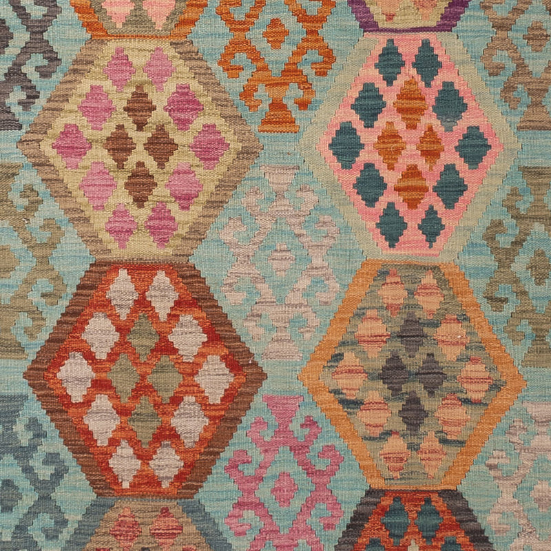 Kelim Rug - Splash - 347 x 257 cm - colorful