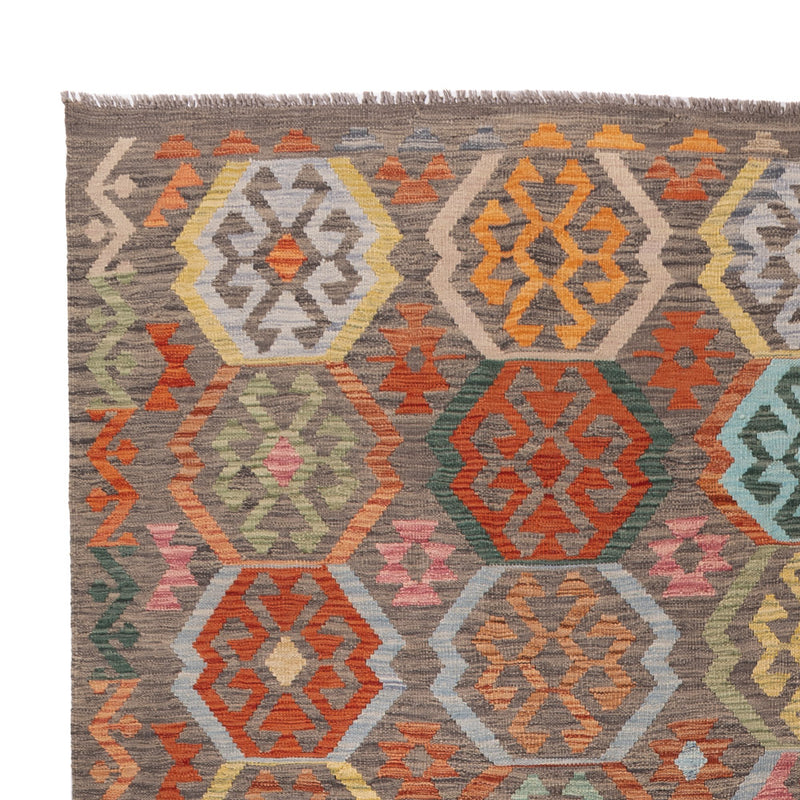 Kelim Rug - Splash - 353 x 247 cm - colorful