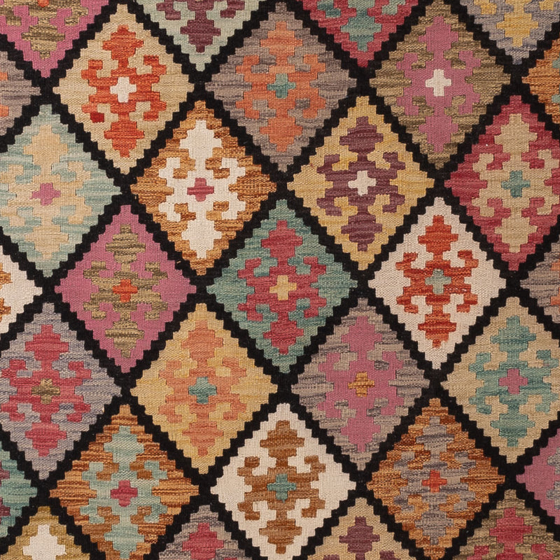 Kelim Rug - Splash - 364 x 261 cm - colorful