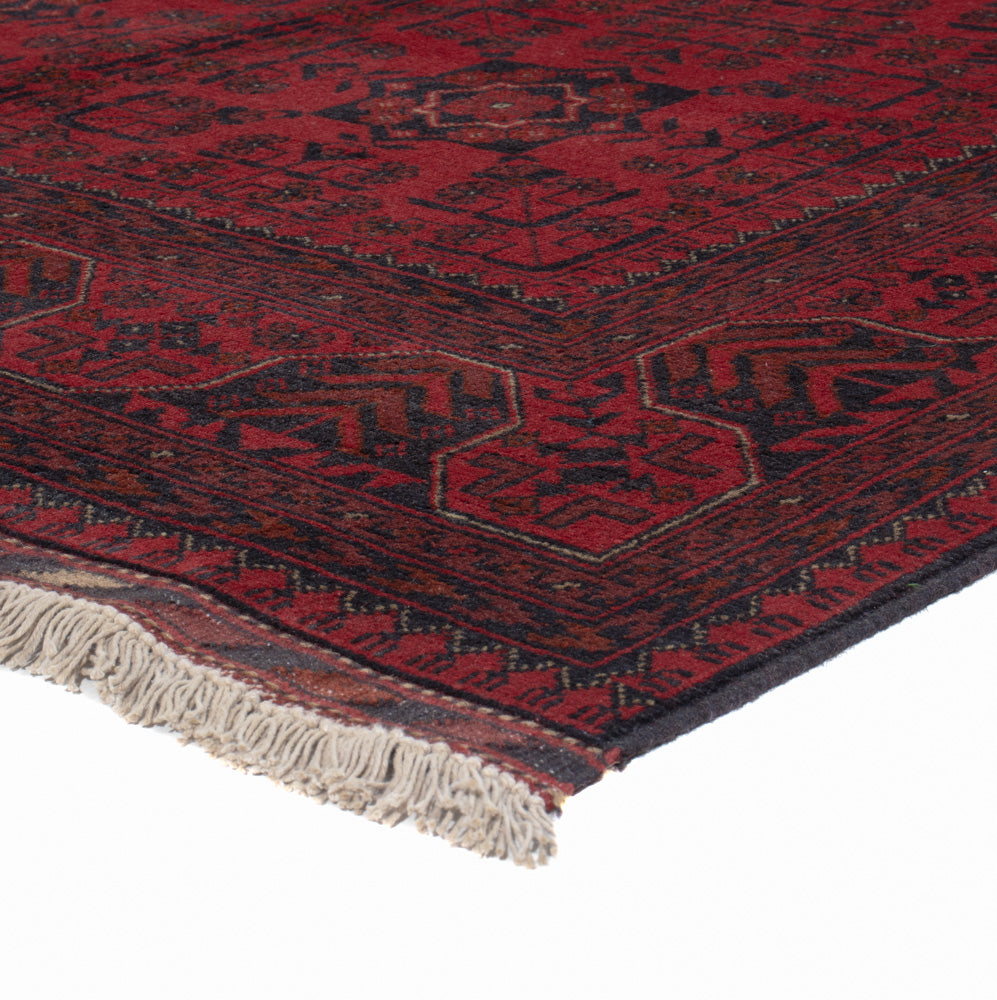 Afghan Rug - Kunduz - 200 x 145 cm - red