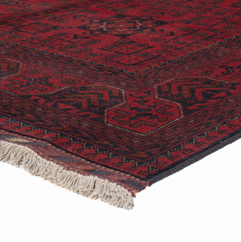 Afghan Rug - Kunduz - 200 x 145 cm - red
