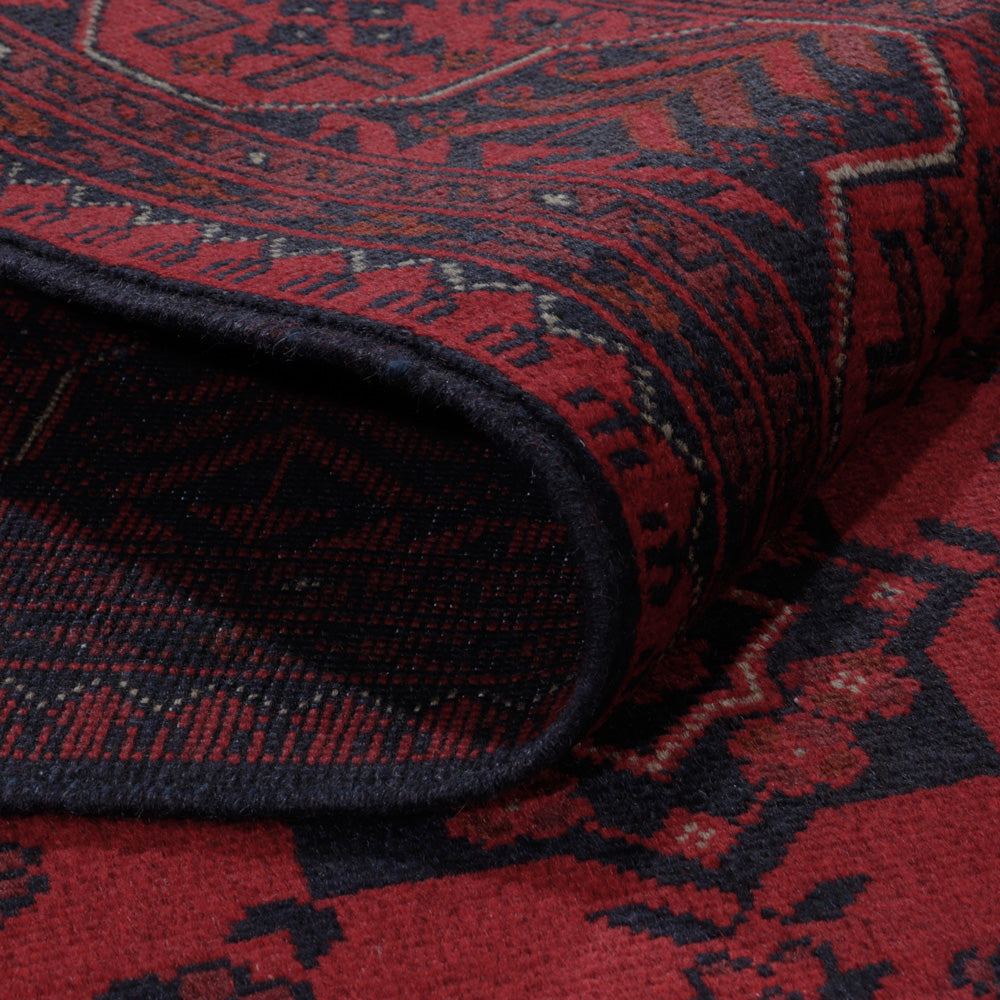 Afghan Rug - Kunduz - 200 x 145 cm - red