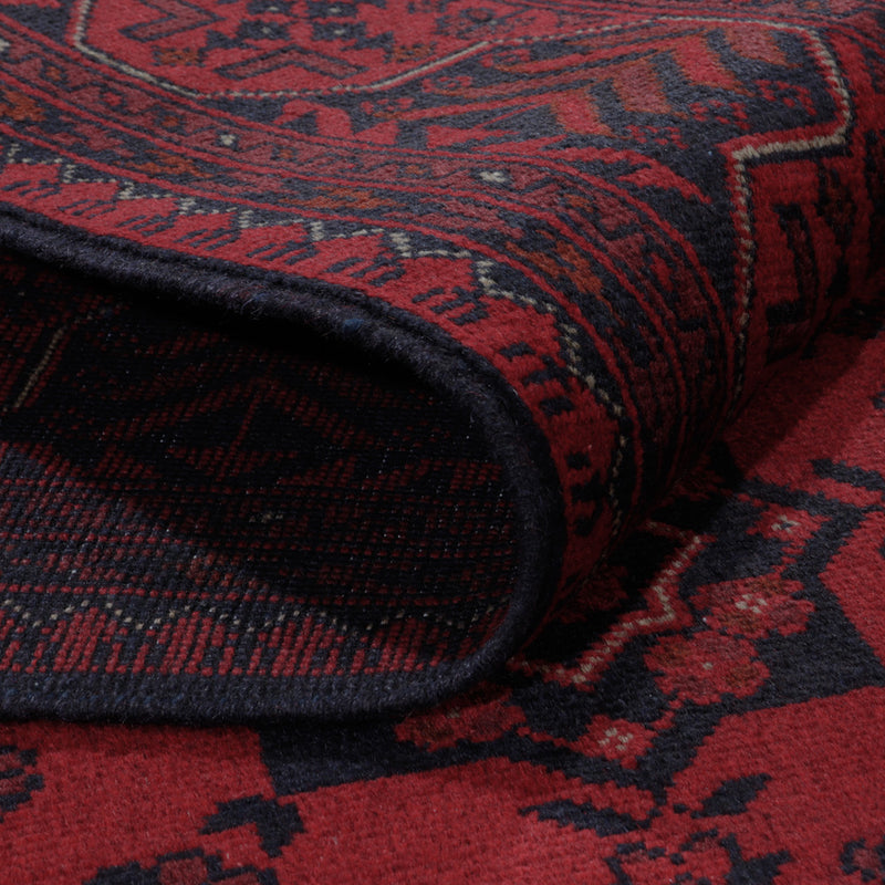 Afghan Rug - Kunduz - 200 x 145 cm - red