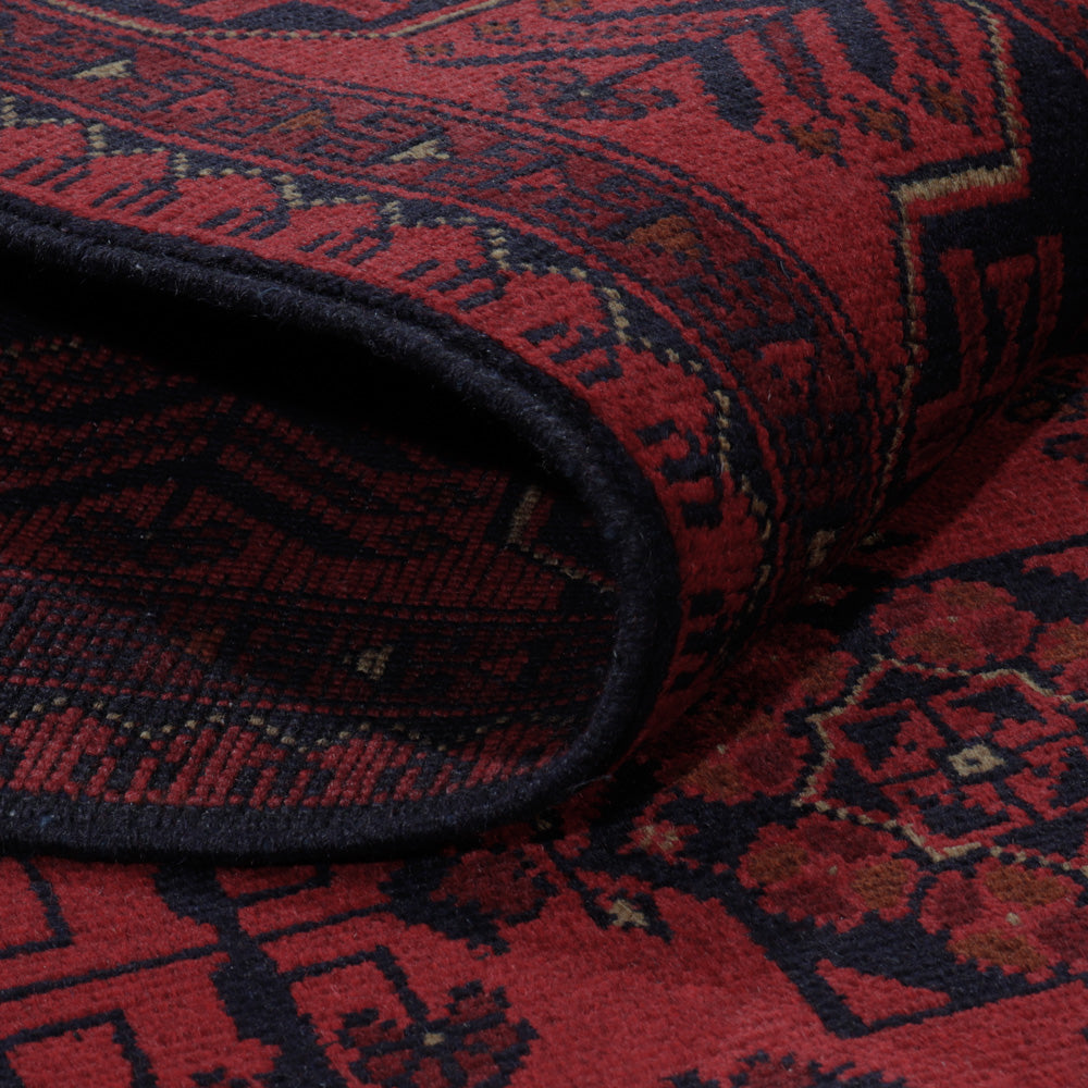 Afghan Rug - Kunduz - 202 x 146 cm - red