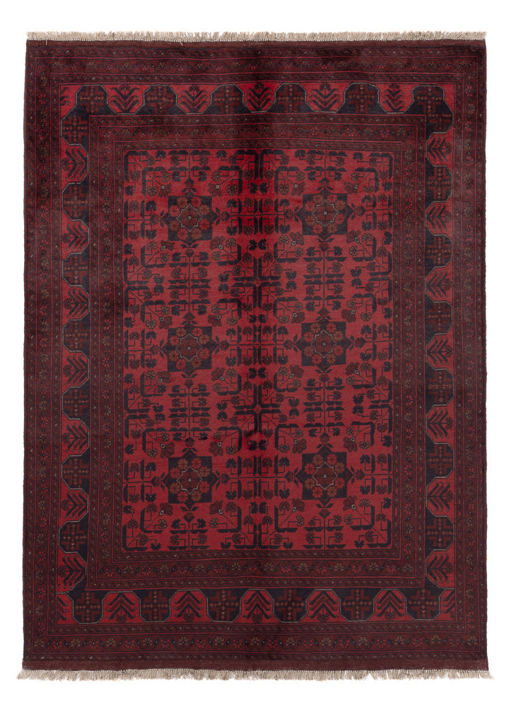 Afghan Rug - Kunduz - 203 x 149 cm - red