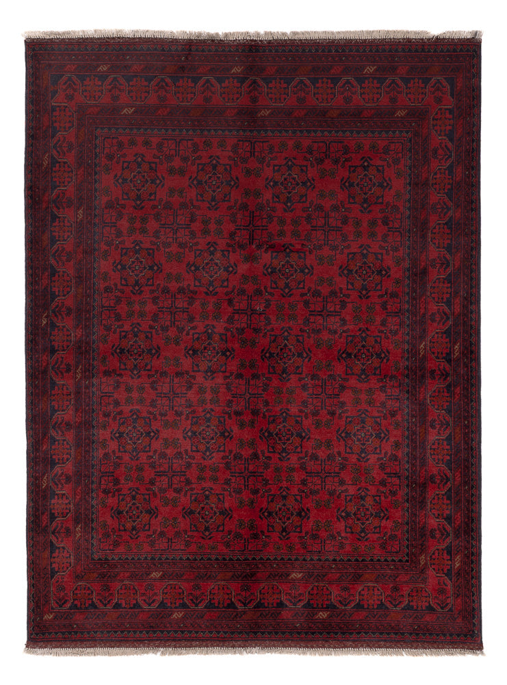 Afghan Rug - Kunduz - 200 x 151 cm - red