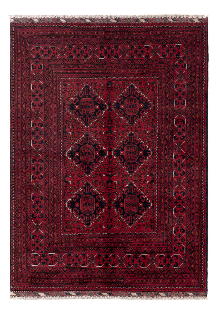 Afghan Rug - Kunduz - Royal - 203 x 150 cm - red