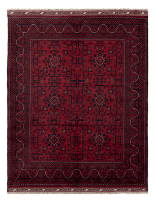 Afghan Rug - Kunduz - Royal - 195 x 153 cm - red