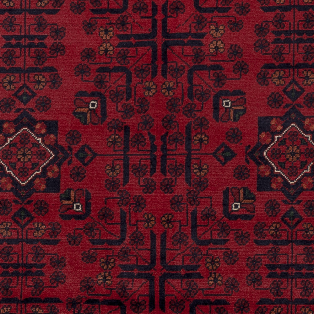 Afghan Rug - Kunduz - Royal - 195 x 153 cm - red