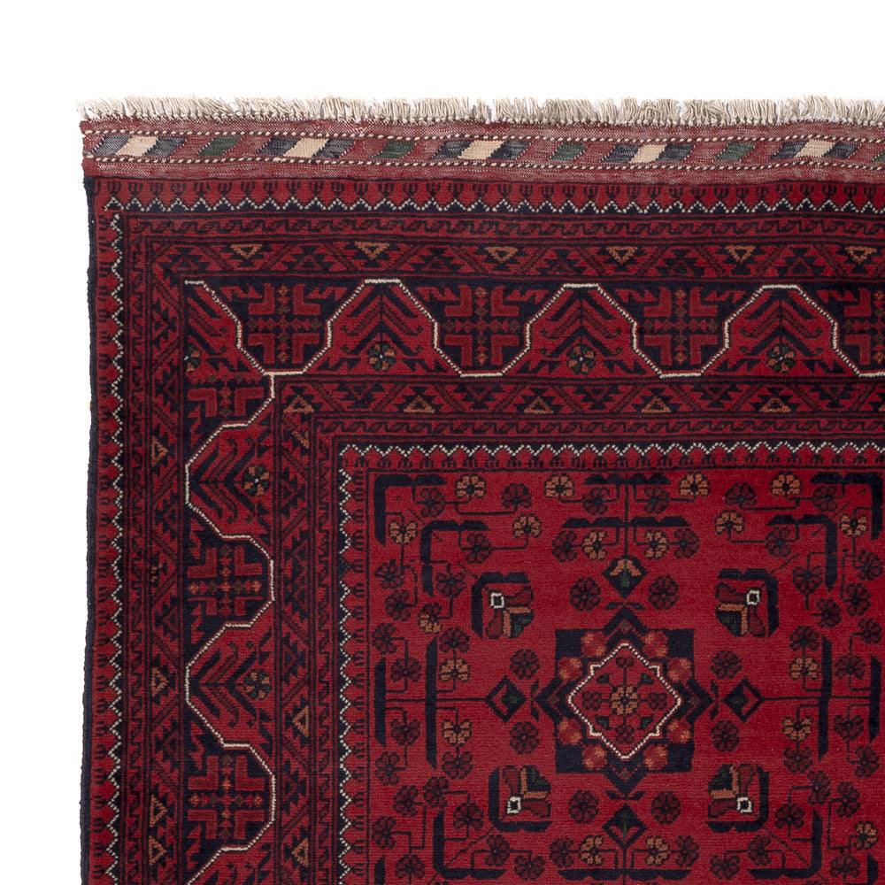 Afghan Rug - Kunduz - Royal - 195 x 153 cm - red