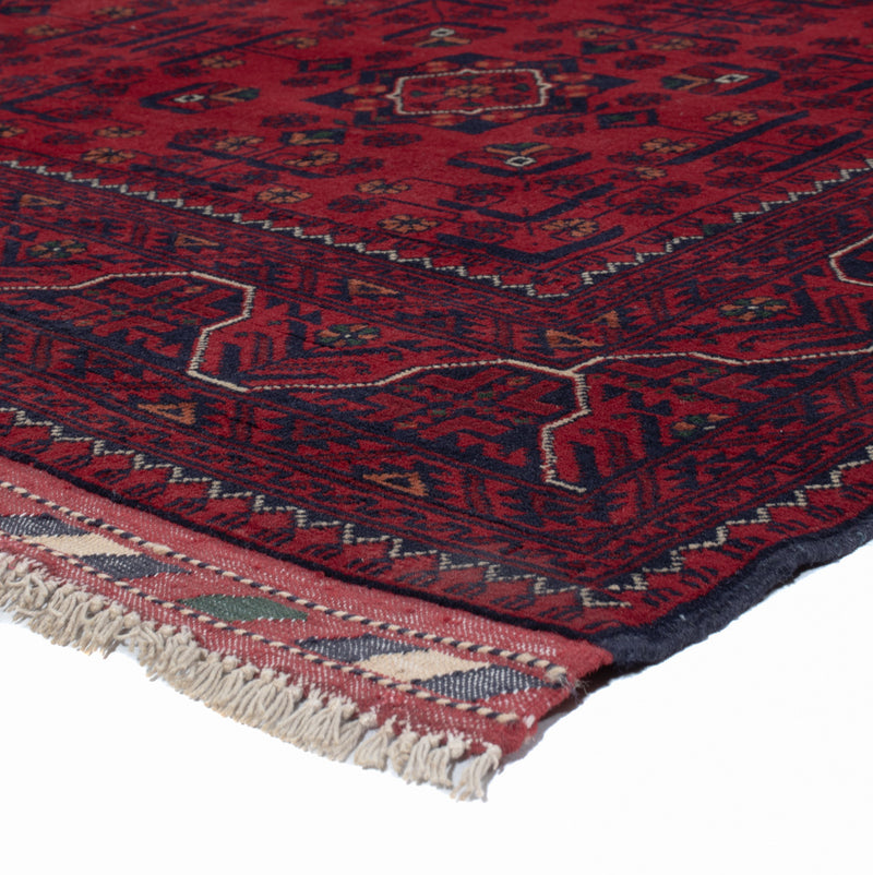 Afghan Rug - Kunduz - Royal - 195 x 153 cm - red