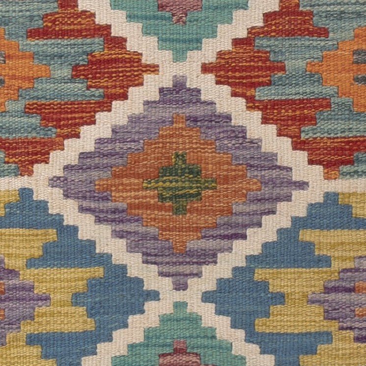 Kelim Rug - Splash - 115 x 76 cm - multicolored