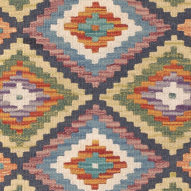 Kelim Rug - Splash - 121 x 78 cm - multicolored