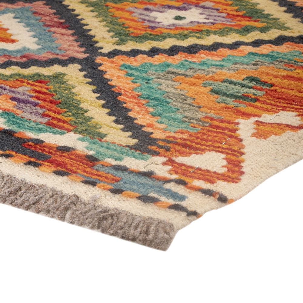Kelim Rug - Splash - 121 x 78 cm - multicolored