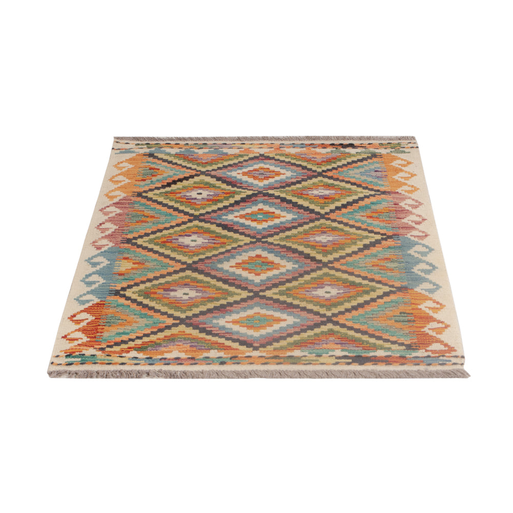 Kelim Rug - Splash - 121 x 78 cm - multicolored