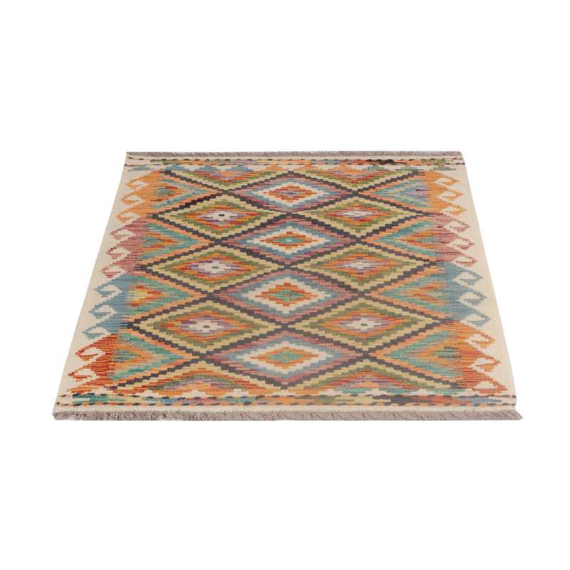 Kelim Rug - Splash - 121 x 78 cm - multicolored