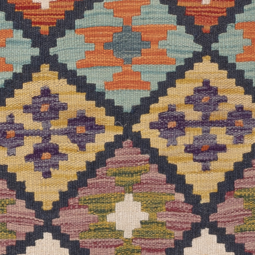 Kelim Rug - Splash - 129 x 81 cm - multicolored