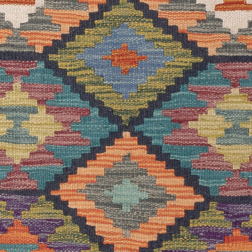 Kelim Rug - Splash - 124 x 81 cm - multicolored