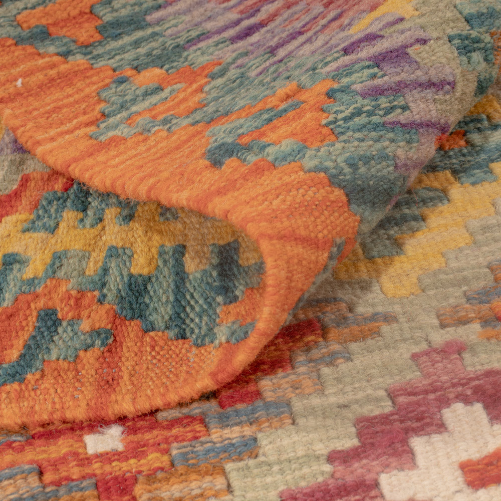 Kelim Rug - Splash - 120 x 85 cm - multicolored