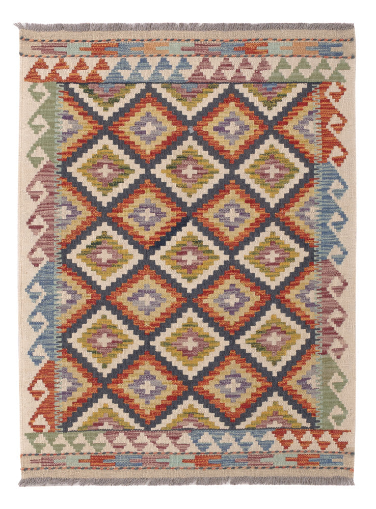Kelim Rug - Splash - 118 x 83 cm - multicolored